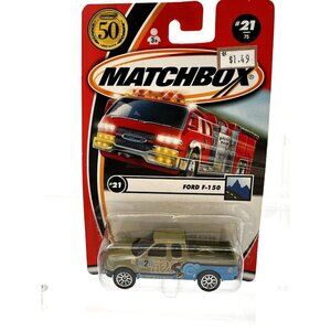 Matchbox Great Outdoors‎ (2001) Ford F-150 Surfboards Toy Truck #21/75 NOS